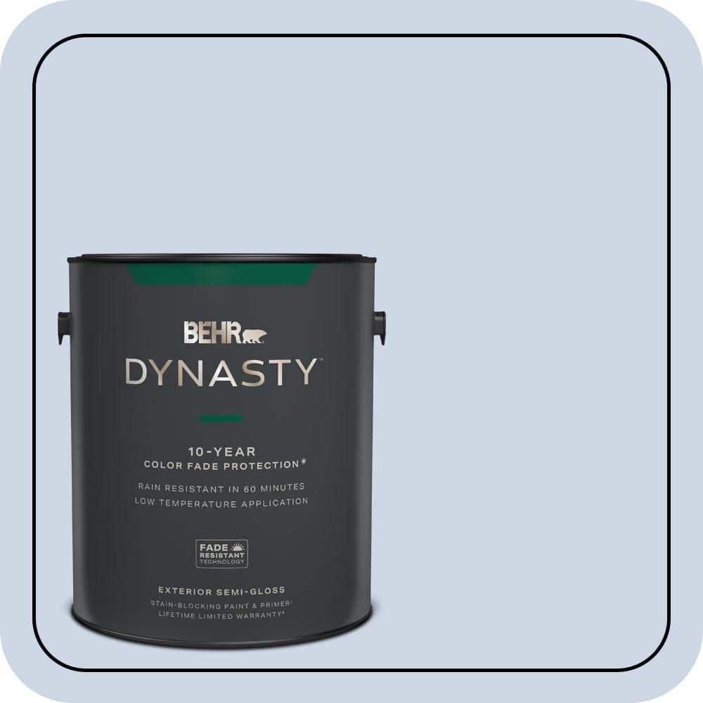 BEHR DYNASTY 1 gal. #600C-2 Silent Ripple Semi-Gloss Exterior Stain ...