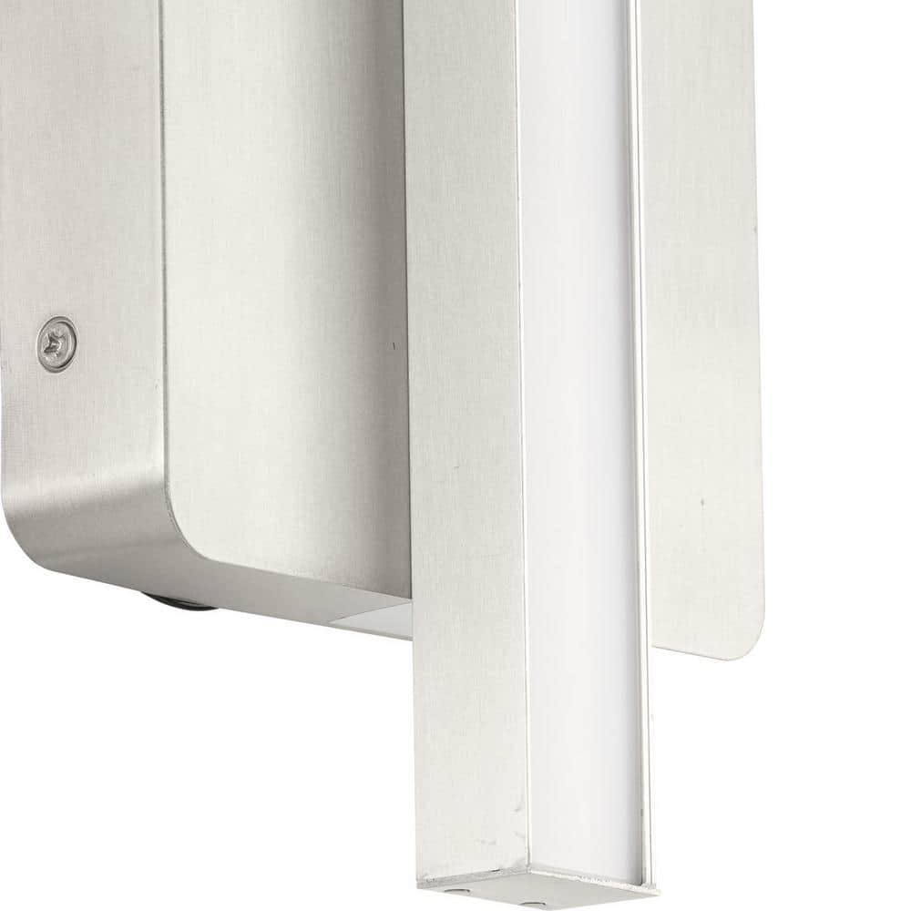 Brushed Nickel LED Linear Vanity Light with Acrylic Shade