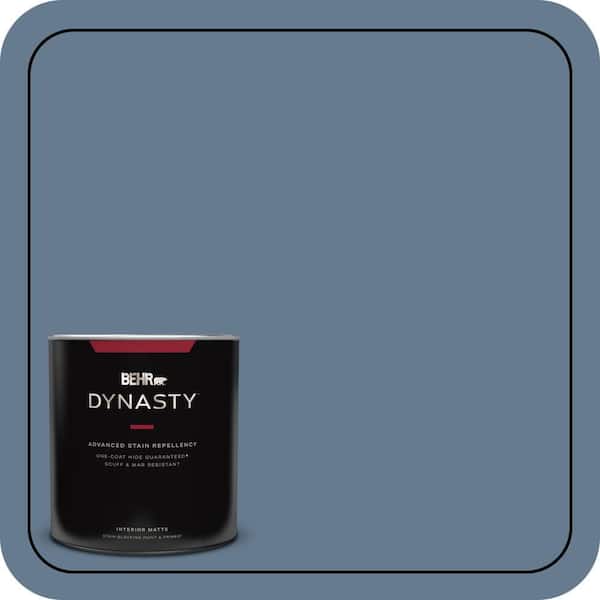 1 qt. #S510-5 Skinny Jeans One-Coat Hide Matte Interior Stain-Blocking Paint & Primer