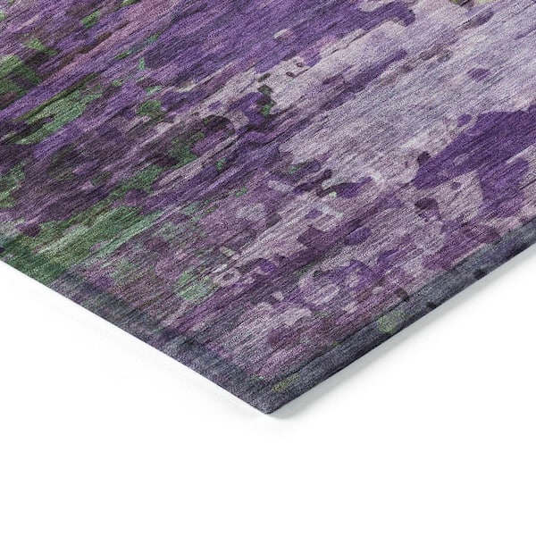 Chantille Machine Washable Indoor/Outdoor Abstract ACN2035 Purple 5 ft. x 7 ft. 6 in. Area Rug