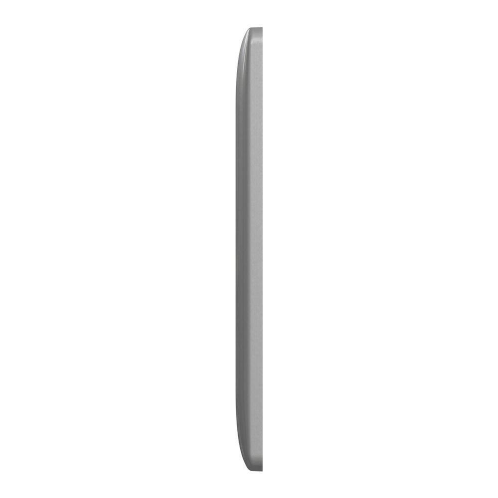 X Series Matte Gray 2-Gang Polycarbonate Wall Plate