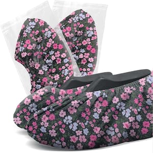 Protective Shoe Covers, Individually Wrapped - 50 Pairs - Floral