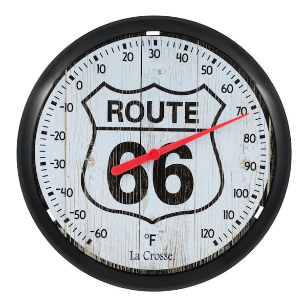 8 in. Route 66 Round Dial Thermometer
