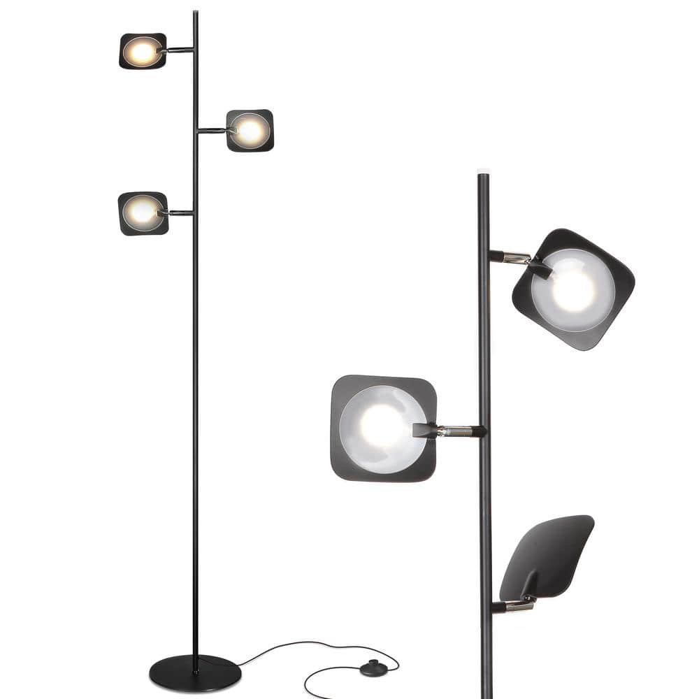 Brightech Tree 60 in. Black LED Floor Lamp with Dimmable and Adjustable  Panels YT-UHYZ-7BY5 The Home Depot