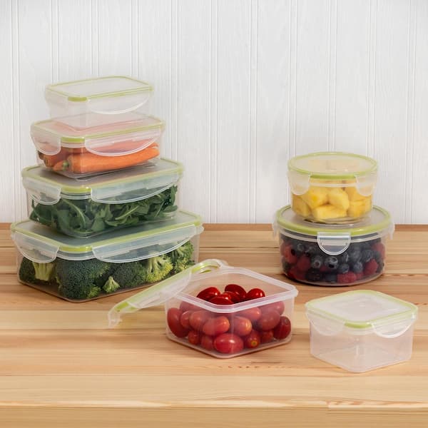Small Stackable Snack Containers (12 Pack: 6 x 17oz + 6 x 6oz
