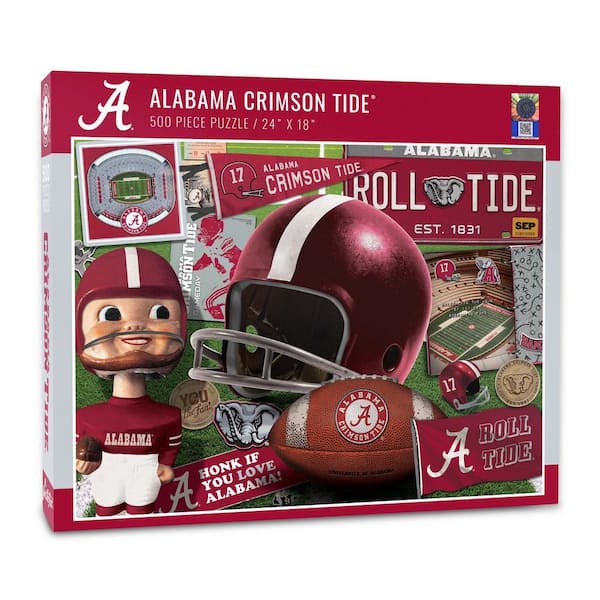 NCAA Alabama Crimson Tide Retro Series Puzzle (500-Pieces)