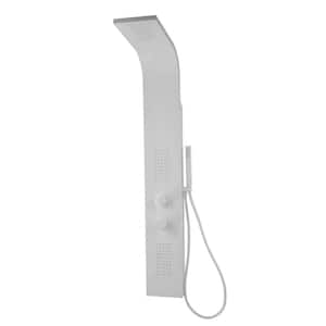 Brisa 3-Spray Shower Panel with Hand-Held Body Hose in White