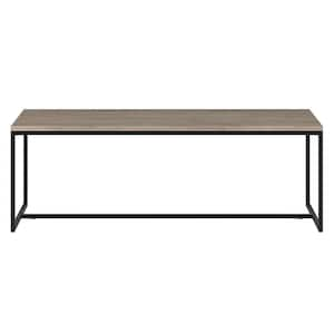 47 in. Gray Rectangle Wood Coffee Table