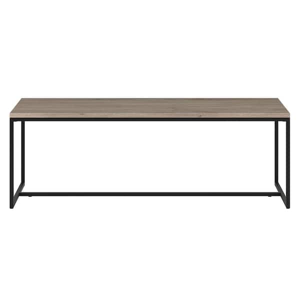 HomeRoots 47 in. Gray Rectangle Wood Coffee Table