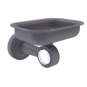 Pacific Beach Wall Mounted Soap Dish Holder in Matte Gray