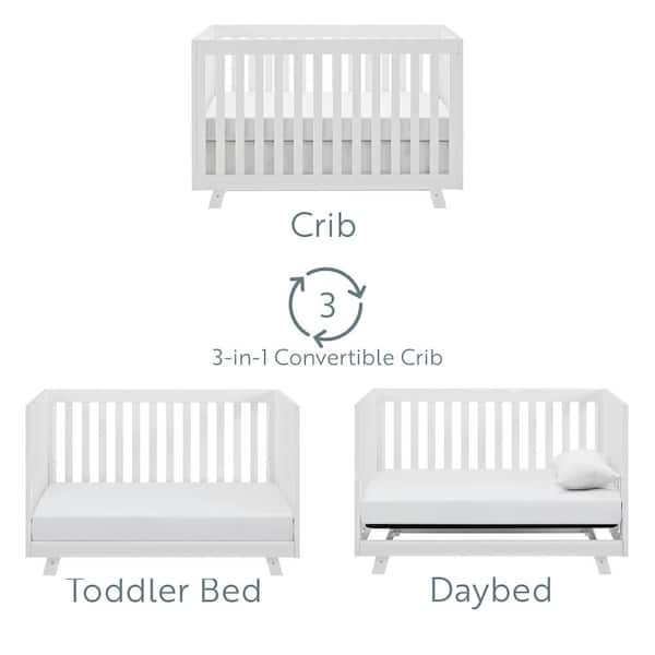 Storkcraft Beckett 3 in 1 Convertible Crib White