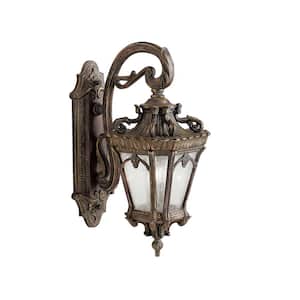Tournai 2-Light Londonderry Outdoor Hardwired Wall Lantern Sconce with No Bulbs Included (1-Pack)
