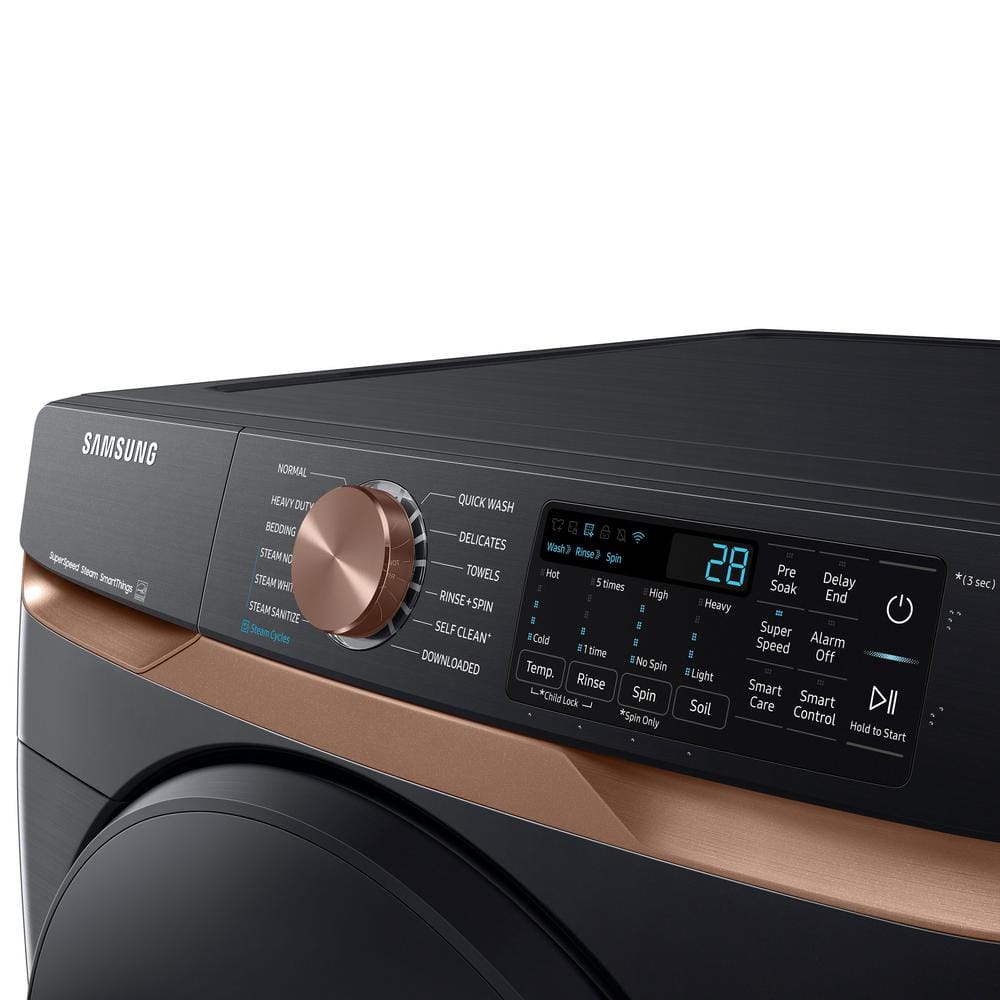 Samsung 5.0 cu. ft. Brushed Black Smart Front Load Washer