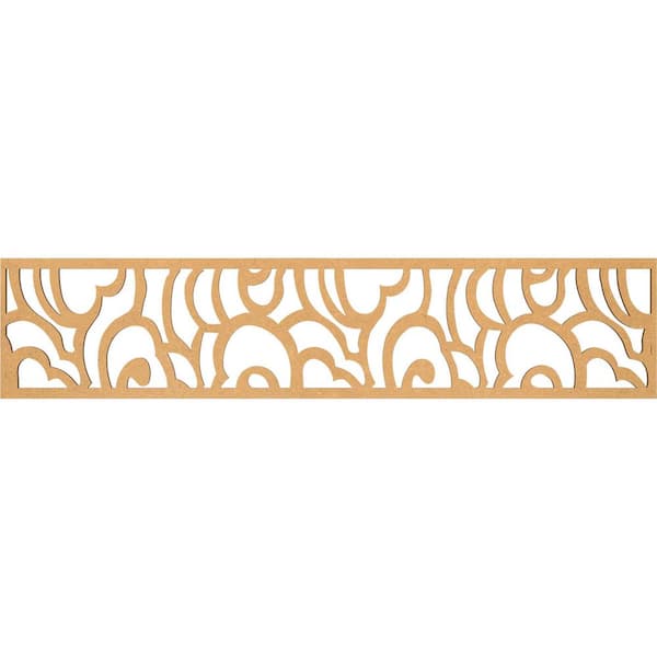 Ekena Millwork Springfield Fretwork 0.25 in. D x 46.75 in. W x 10 in. L MDF Wood Panel Moulding