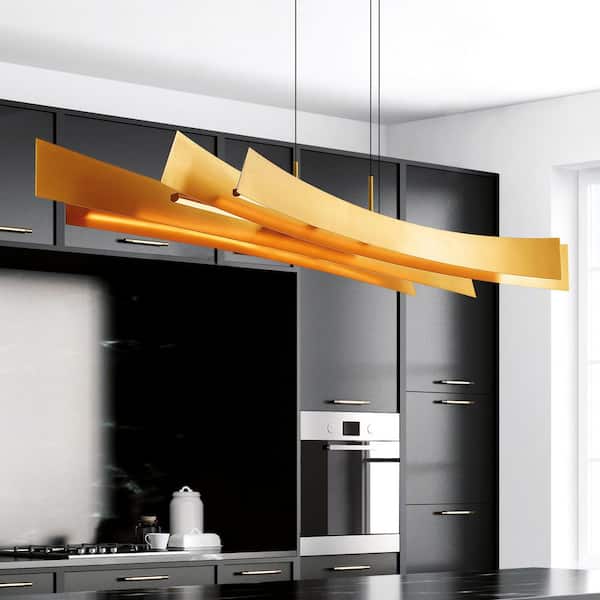 Candora 1-Light Integrated LED Brass Chandelier