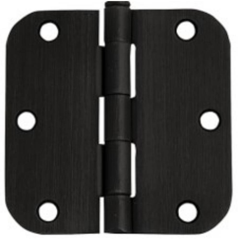 4 in. x 4 in. Matte Black Full Mortise Spring 5/8 in. Radius Door Hinge with Removable Pin - (Set of 10) price history on PriceWatchPro