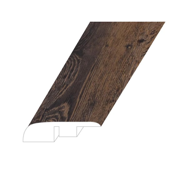 Montserrat Romulus Deep Espresso 0.59 in. T x 1.38 in. W x 94.49 in. L Vinyl End Cap Molding