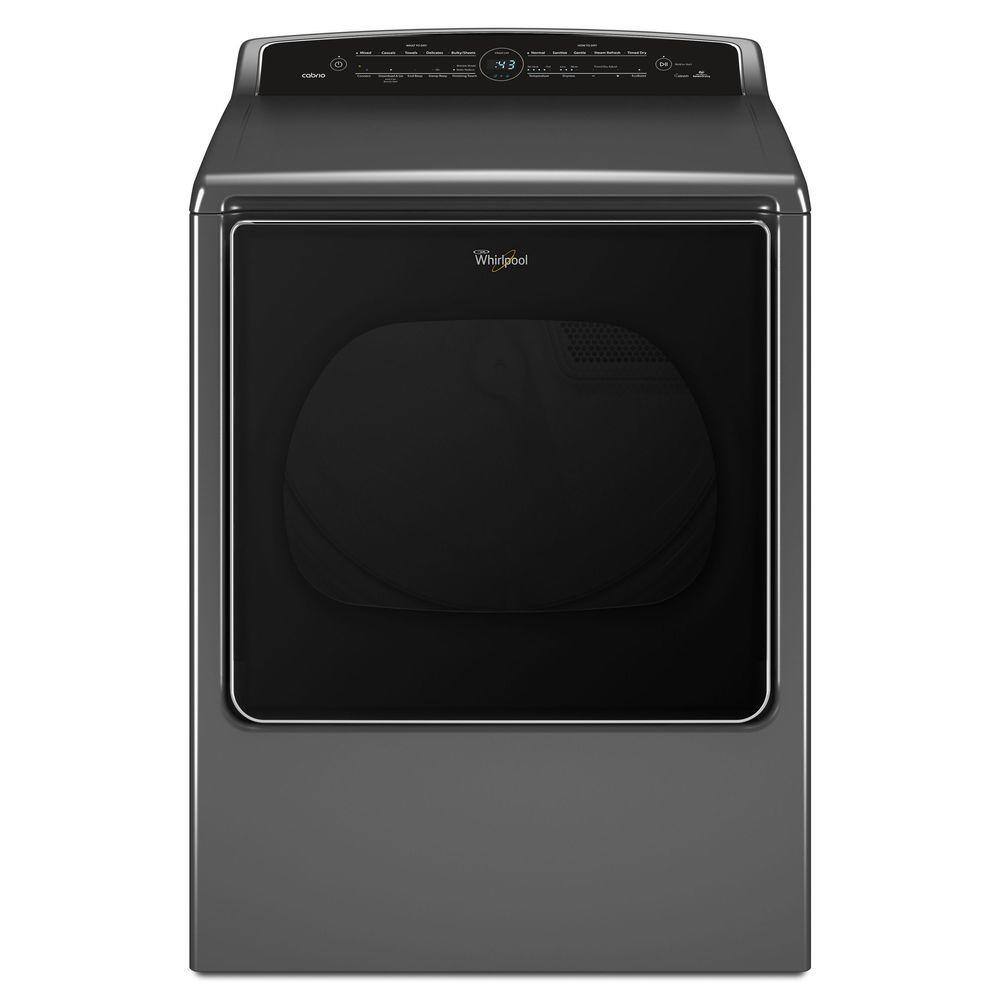 Whirlpool 8.8 cu. ft. 240 Volt Chrome Shadow Smart Electric Vented