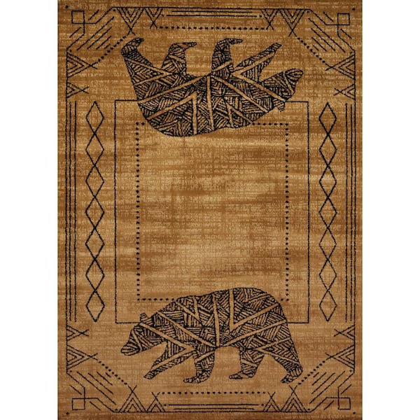 Affinity Bear Cave Gold 1 ft. 11 in. x 7 ft. 4 in. Area Rug