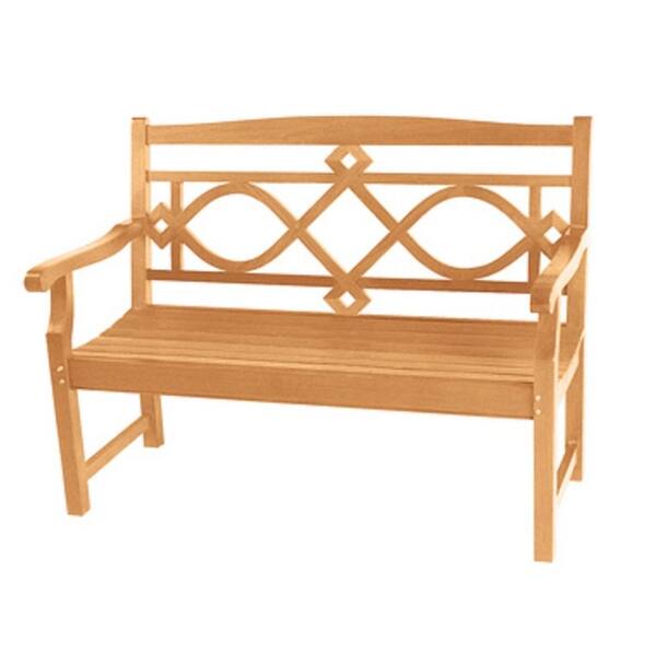 HiTeak Furniture Chelsea 2-Person Teak Outdoor Bench