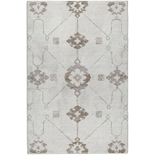 Dream Shag Premium Machine Washable Abstract ADS122 Taupe 9 ft. x 12 ft. Area Rug