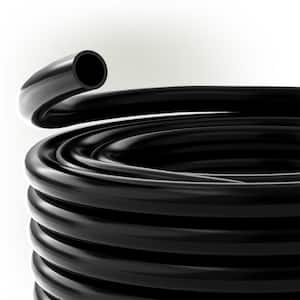 3/4 in. I.D. x 1 in. O.D. x 100 ft. Black Flexible Vinyl Tubing for Koi Ponds, AC, Pump Discharge and More