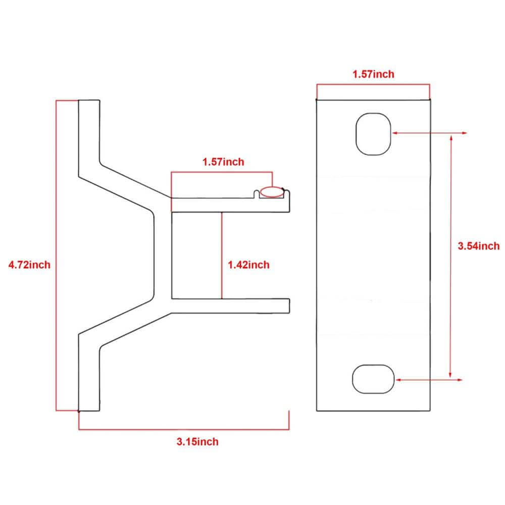 White Aluminum Wall Bracket for Retractable Awning