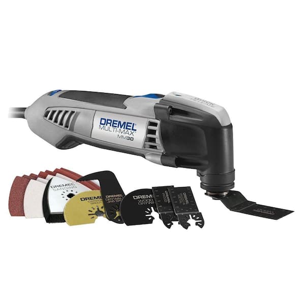 Dremel Multi-Max 3.3 Amp Variable Speed Corded Oscillating Multi-Tool Kit with 9 Accessories and Storage Bag