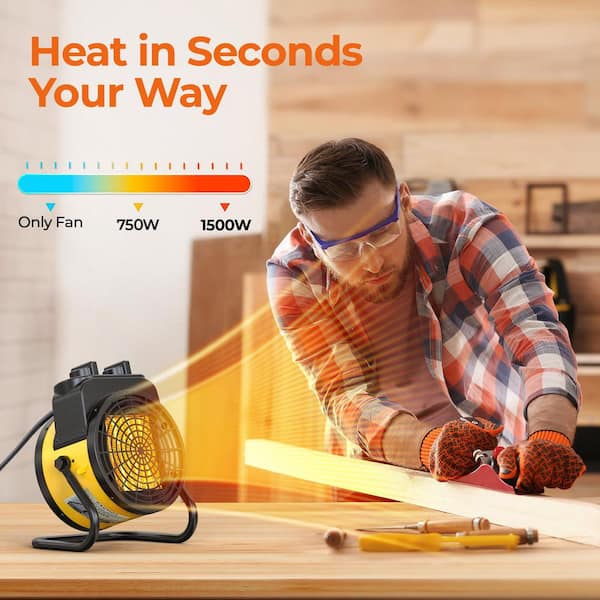 Phewnyzo 1500W Indoor/Outdoor Electric Greenhouse Heater w