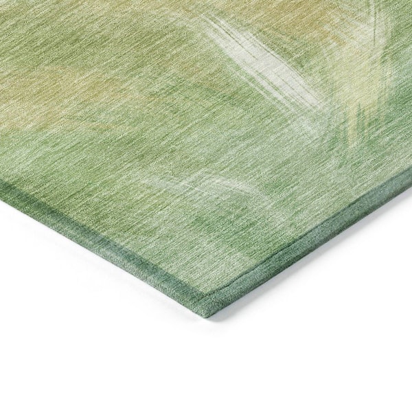 Chantille Machine Washable Indoor/Outdoor Abstract ACN2096 Green 2 ft. 3 in. x 7 ft. 6 in. Runner Rug