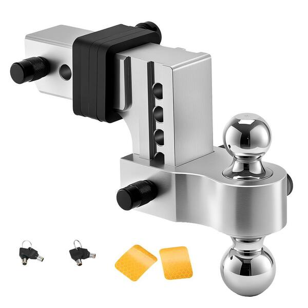 thumbnail image 2 of PROEZE Adjustable Trailer Hitch Ball Mount, Fits 2-Inch Receiver, 8 2 of 9
