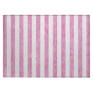 Chantille ACN528 Pink 1 ft. 8 in. x 2 ft. 6 in. Machine Washable Indoor/Outdoor Geometric Area Rug