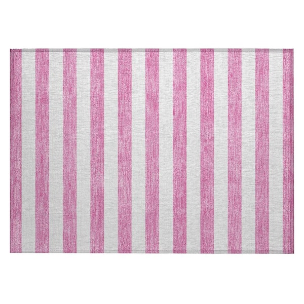 Addison Rugs Chantille ACN528 Pink 1 ft. 8 in. x 2 ft. 6 in. Machine Washable Indoor/Outdoor Geometric Area Rug