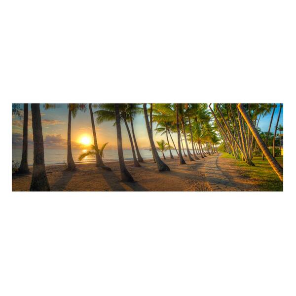 Unbranded Palm Walk by Colossal Images Canvas Wall Art 58 in. x 18 in.