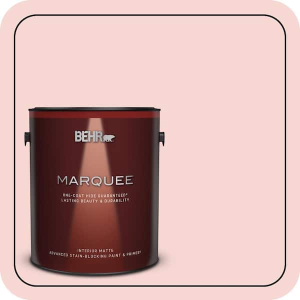 BEHR MARQUEE 1 gal. #M160-1 Cupcake Pink Matte Interior Paint & Primer