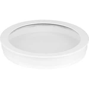 Cylinder Collection White 5" Clear Glass Round Cylinder Lens Cover for P5674 Cylinders