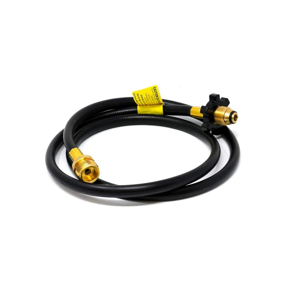 5 ft Black Brass and Plastic Propane Hose Assembly