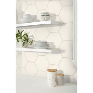 Passage 9.9 in. x 9.9 in. Beige Porcelain Matte Hexagon Wall and Floor Tile (10 sq. ft./case) 17-Pack