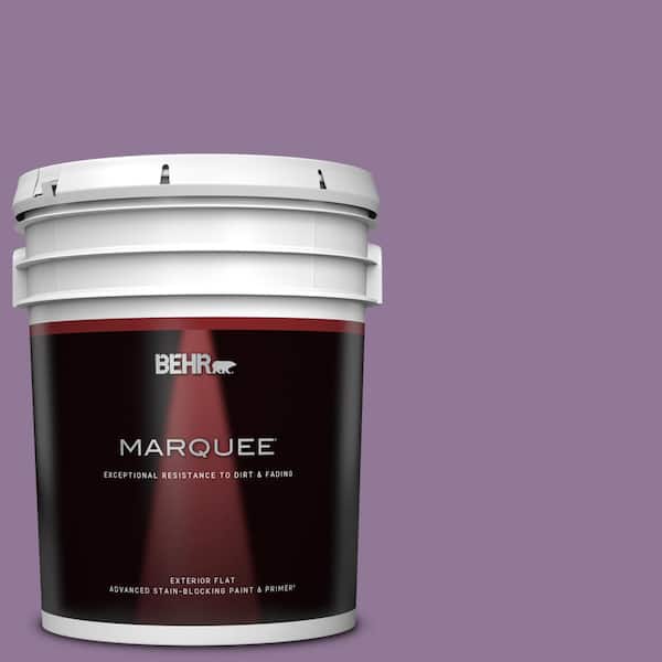 BEHR MARQUEE 5 gal. #M100-5 Passion Fruit Flat Exterior Paint & Primer