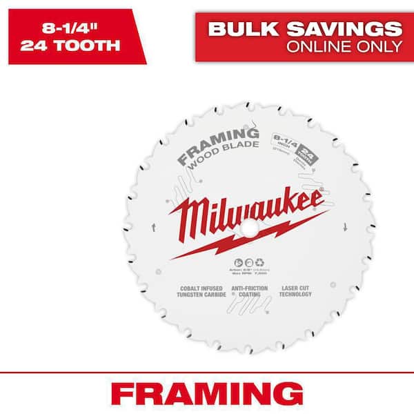 Milwaukee 8-1/4 in. x 24-Tooth Framing Circular Saw Blade