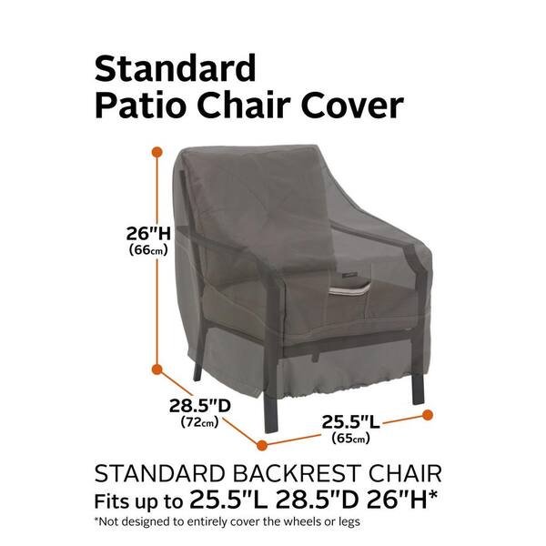 Classic Accessories Ravenna Ovaal/Rechthoek Terrastafel + Stoelhoes XL Taupe - 128x82x23 Inch