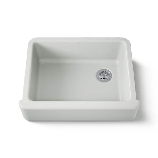 Whitehaven Farmhouse Apron-Front Cast Iron 30 in. Single Basin Kitchen Sink in Sea Salt