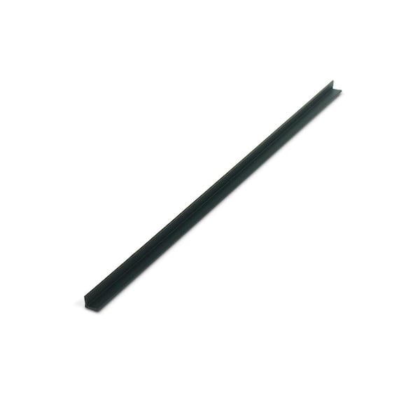 Outwater 1/4 in. D x 1/4 in. W x 48 in. L Black Styrene Plastic 90° Even Leg Angle Moulding 12 Total Lineal Feet (3-Pack)