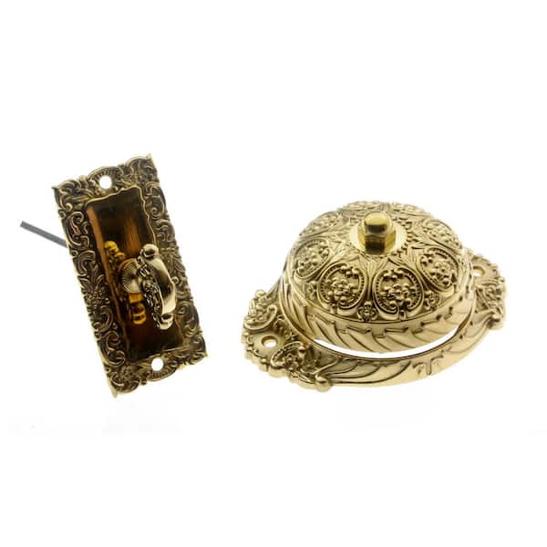 idh by St. Simons Solid Brass Craftsman Mechanical Twist Door Bell in ...