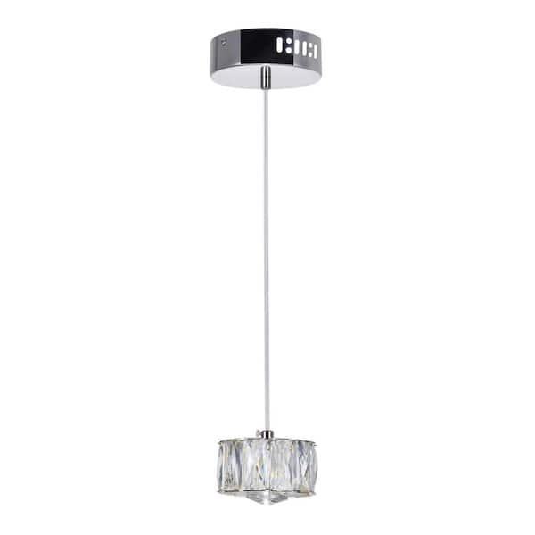 CWI Lighting Milan LED Mini Pendant With Chrome Finish