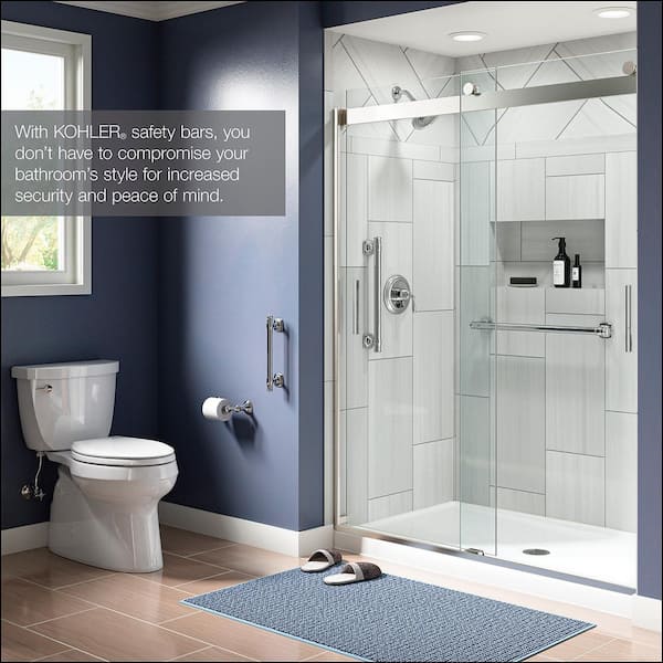 Arsdale 16 in. Grab Bar in Polished Chrome
