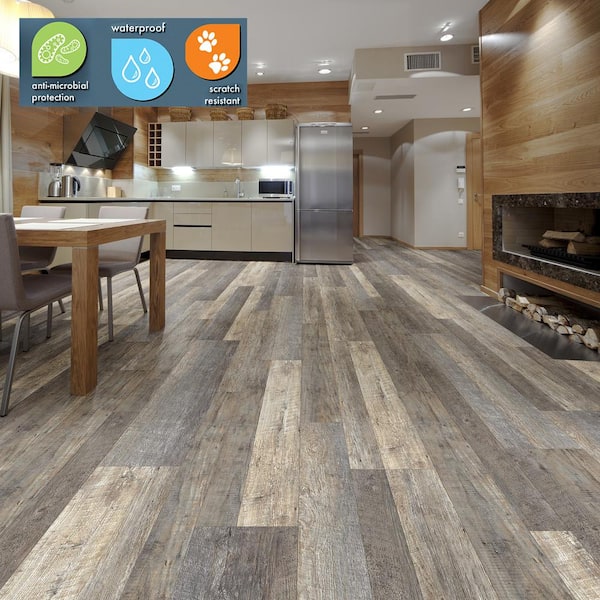 Lifeproof Tekoa 6 MIL x Multi-Width 48 in. L Click Lock Waterproof Luxury Vinyl Flooring (19.5 sqft/case) I1148102L - The Home Depot