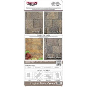 Paper Sample Only of Taverna Rec 11.81 in. L x 7.87 in. W x 50 mm H Sierra Blend Concrete Paver (1-Piece)