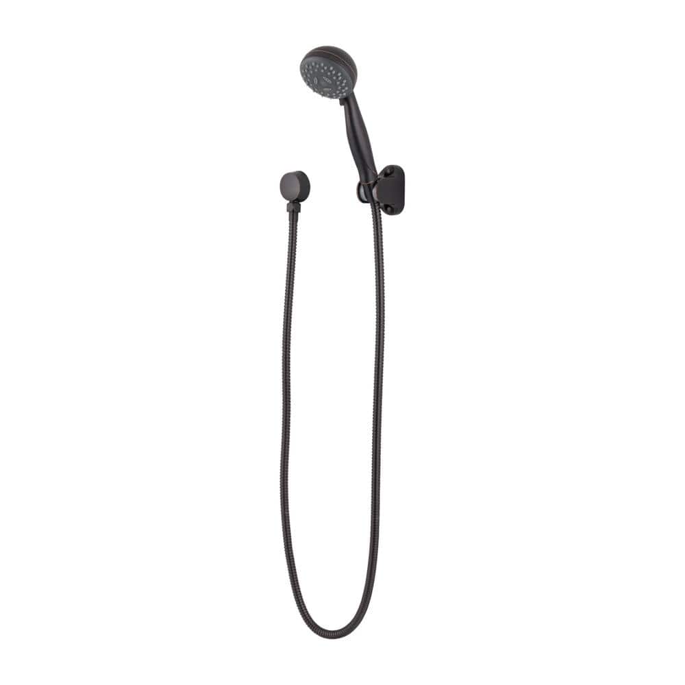 Pfister 3-Spray Patterns Wall Mount Handheld Shower Head 1.8 GPM 3.19 in. Tuscan Bronze
