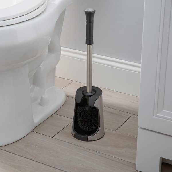 m MODA at home enterprises ltd. LOUIE Toilet Brush and Holder Stainless Steel
